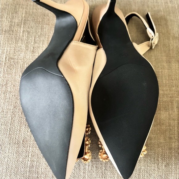 Slingback satin pumps - Picture 3 of 4